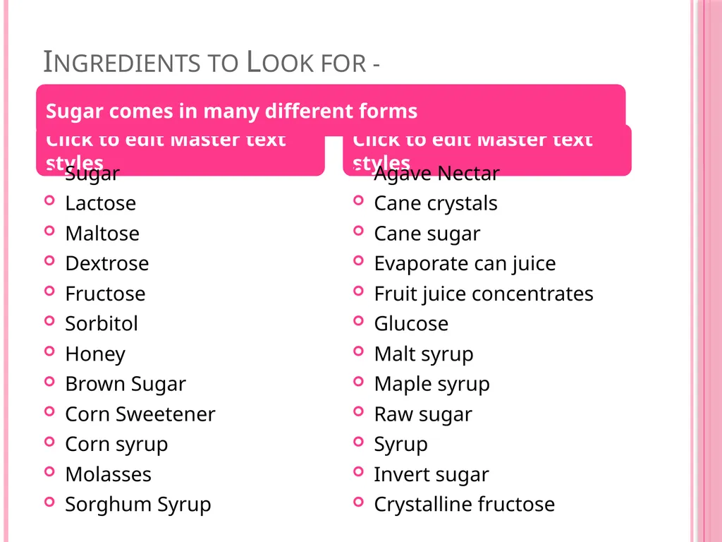 Sugar: Is it really that Sweet? Does sugar cause - slide 16 of 21