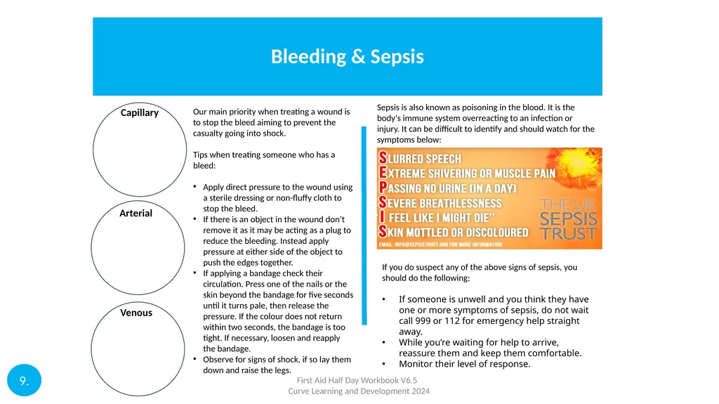 Aim Objectives First Aid Half Day Workbook V6.5 - slide 9 of 9