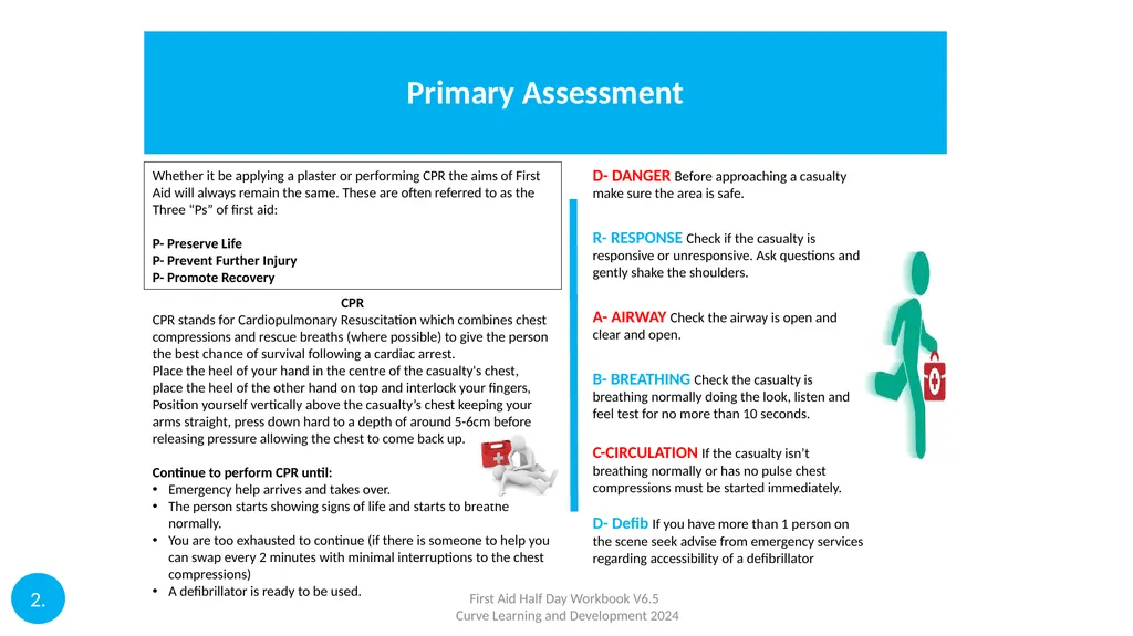 Aim Objectives First Aid Half Day Workbook V6.5 - slide 2 of 9