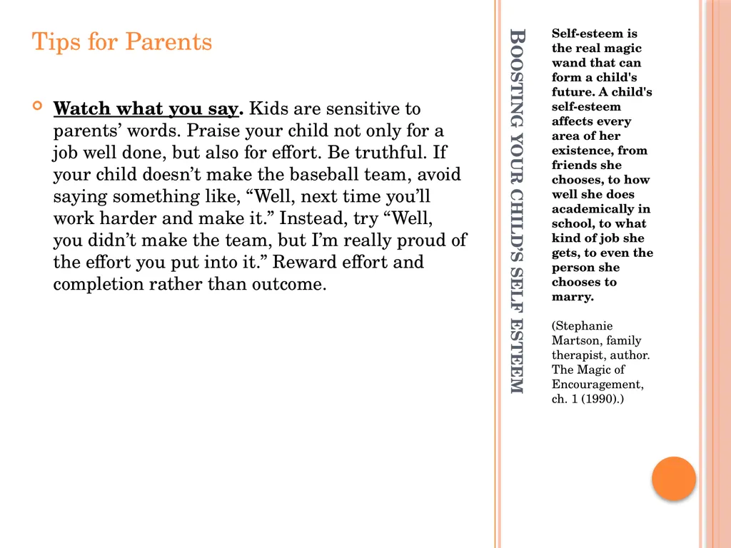PARENTING WORKSHOP SERIES Part 1: Boosting Your - slide 5 of 11