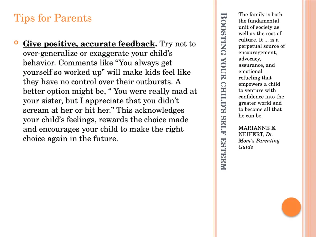 PARENTING WORKSHOP SERIES Part 1: Boosting Your - slide 8 of 11