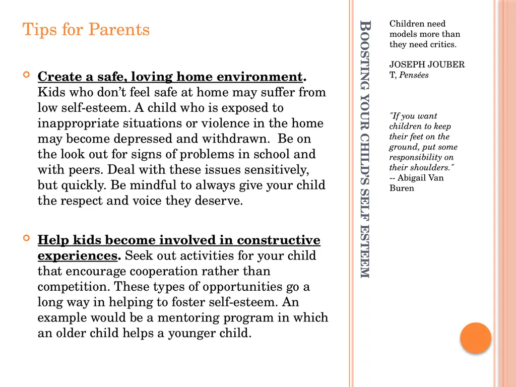PARENTING WORKSHOP SERIES Part 1: Boosting Your - slide 9 of 11