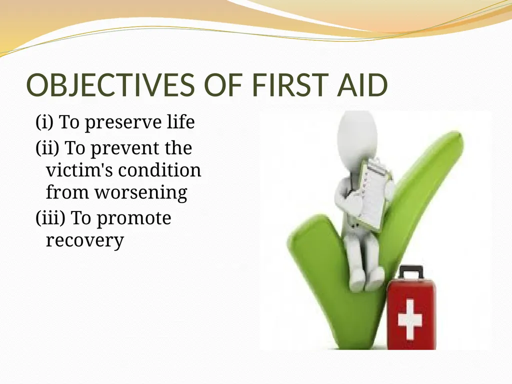 BASIC FIRST AID Submitted by, Department of - slide 4 of 55