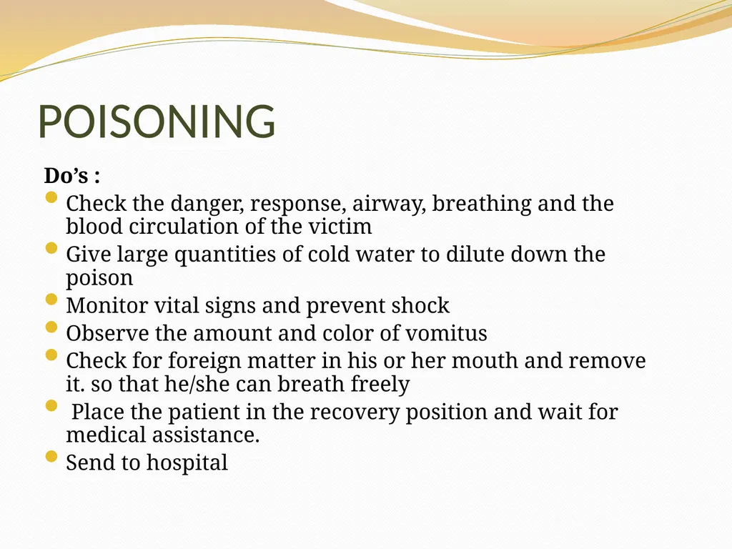 BASIC FIRST AID Submitted by, Department of - slide 41 of 55