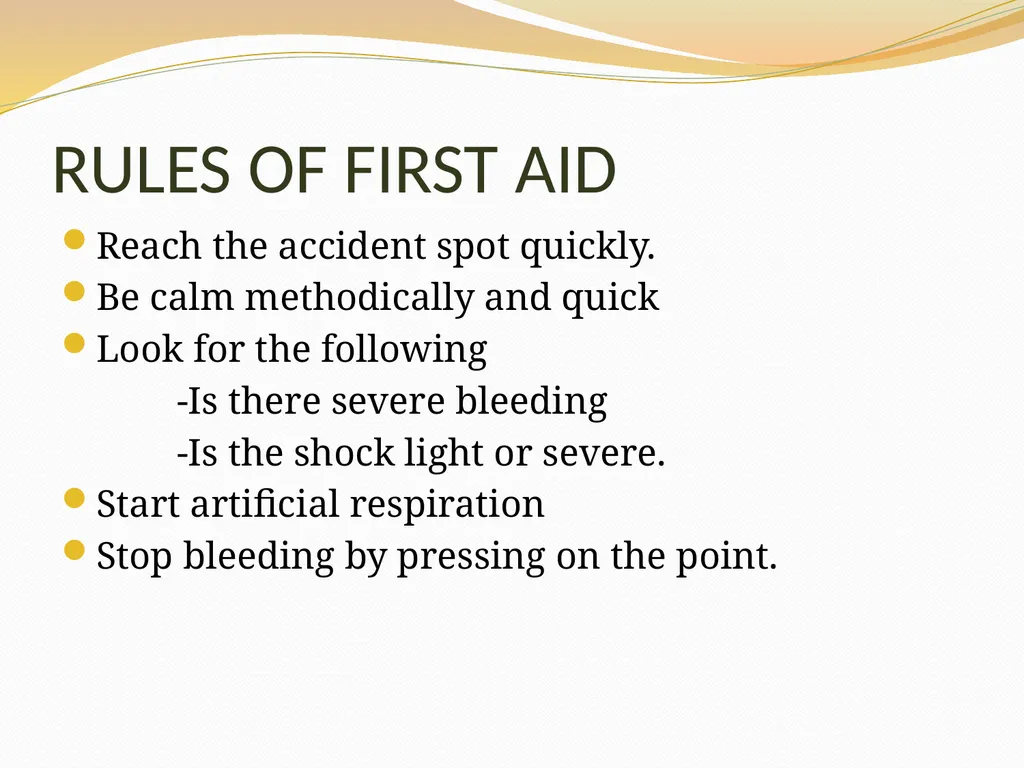 BASIC FIRST AID Submitted by, Department of - slide 8 of 55