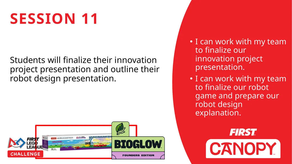 SESSION 11 I can work with my team to finalize - slide 1 of 10