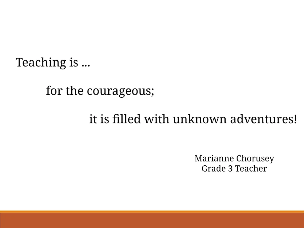 THE FIRST SEVEN SECONDS… New Teacher Induction - slide 30 of 31