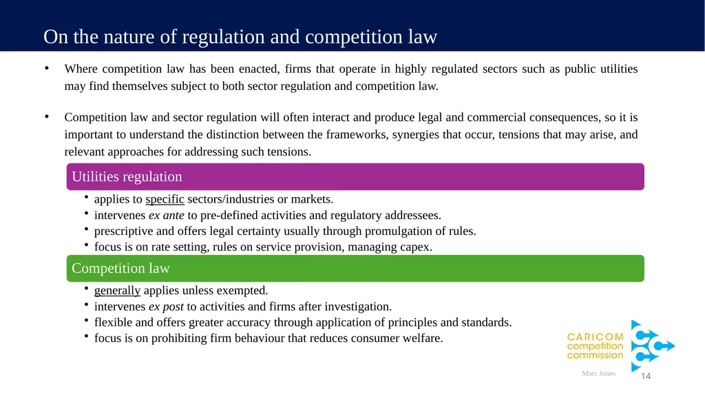 A presentation entitled: “Towards a regional - slide 14 of 28