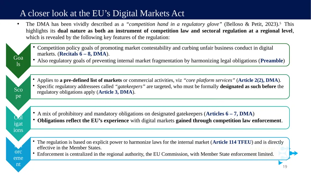 A presentation entitled: “Towards a regional - slide 19 of 28
