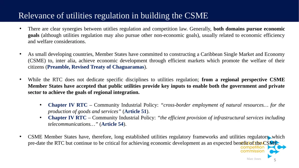 A presentation entitled: “Towards a regional - slide 5 of 28