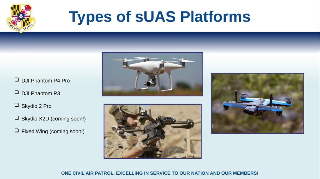 MDWG sUAS Operations Overview Introduction to sUAS - slide 6 of 10