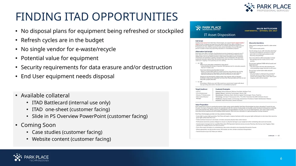 07.2021 IT Asset Disposition Services Professional - slide 6 of 9