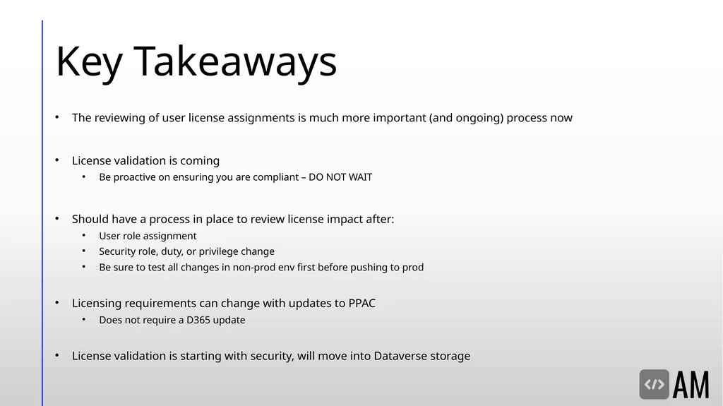 Decoding D365FSC Security & Licensing Microsoft - slide 46 of 48