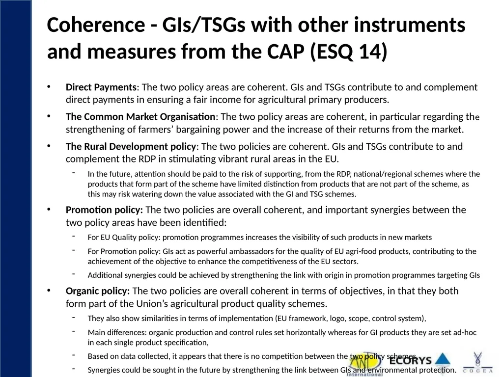 Evaluation support study on Geographical - slide 24 of 45