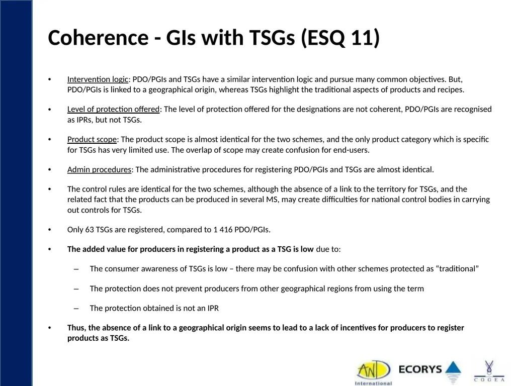 Evaluation support study on Geographical - slide 19 of 45