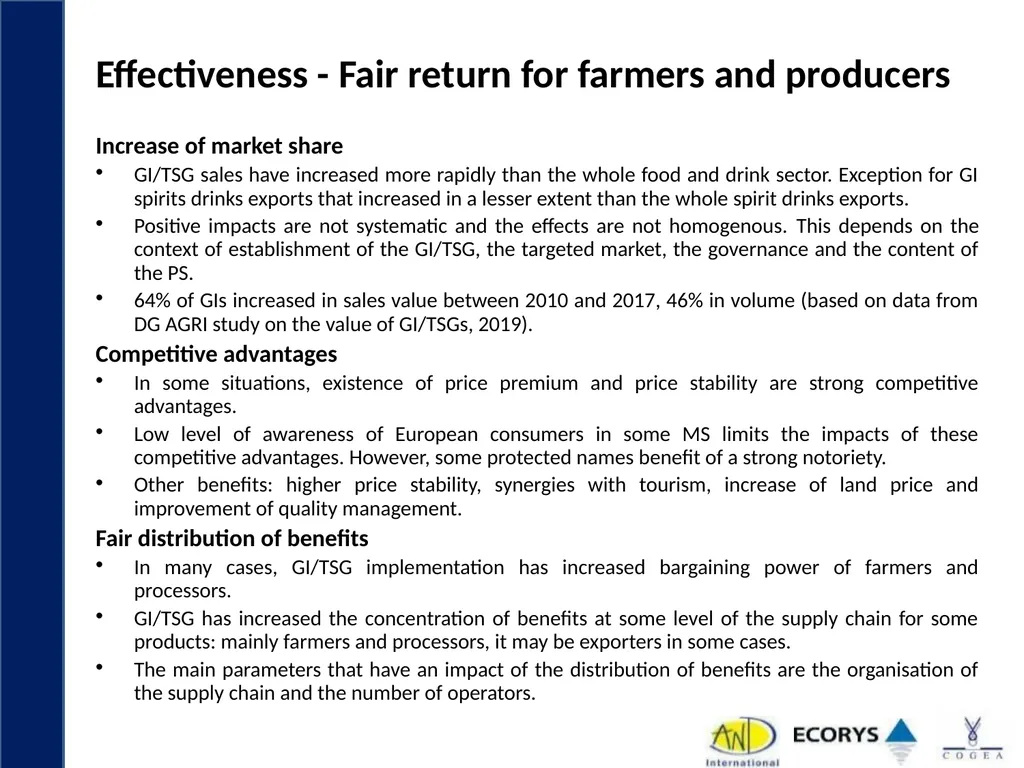 Evaluation support study on Geographical - slide 8 of 45