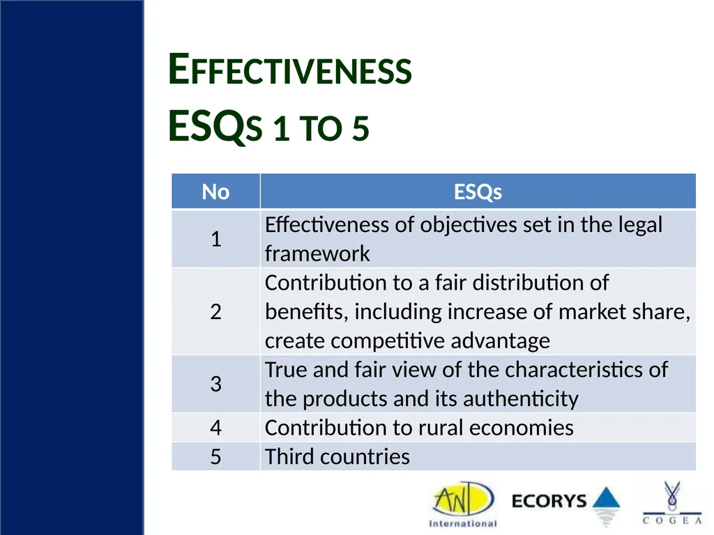 Evaluation support study on Geographical - slide 6 of 45