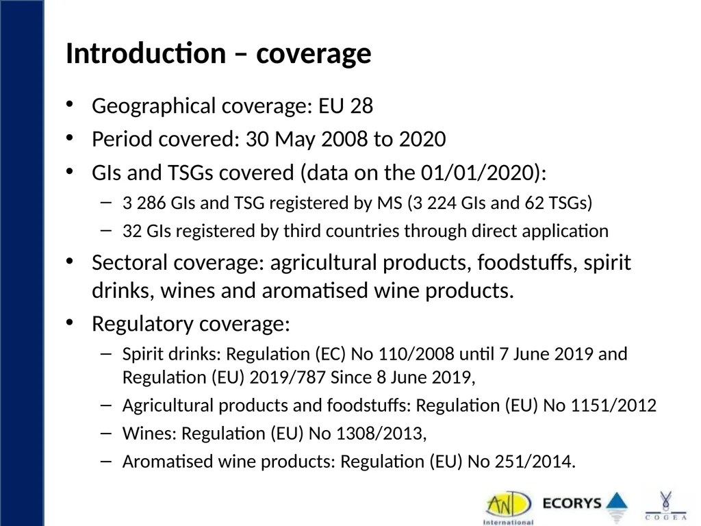 Evaluation support study on Geographical - slide 3 of 45