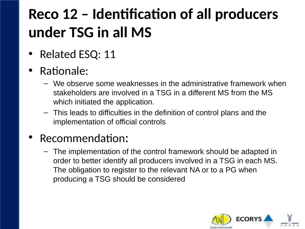 Evaluation support study on Geographical - slide 41 of 45