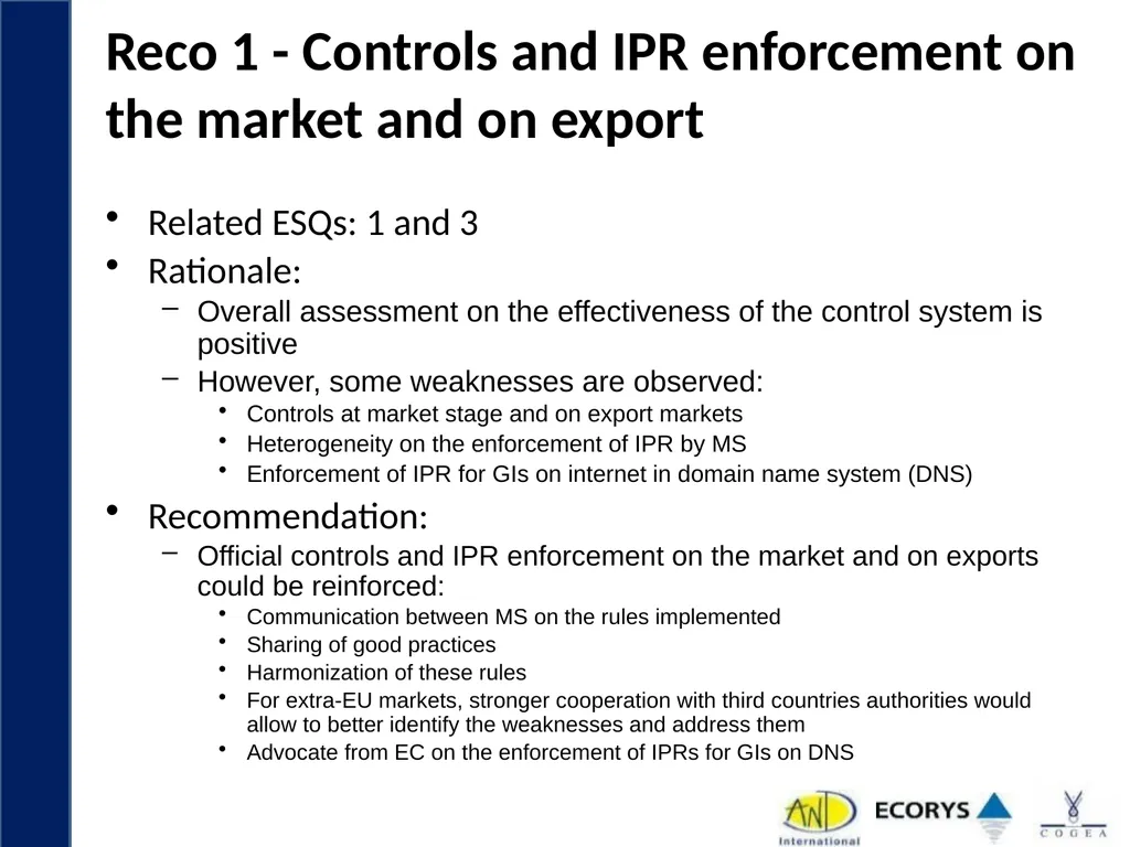 Evaluation support study on Geographical - slide 30 of 45
