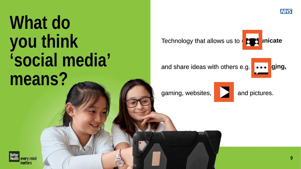 Social media Overview Pupils explore the meaning - slide 6 of 17