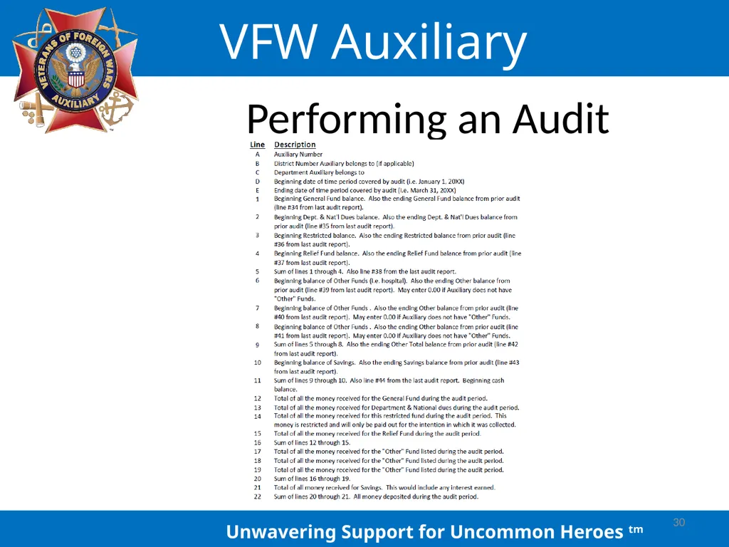 LOCAL AUXILIARY TRUSTEES TRAINING Auxiliary - slide 30 of 32