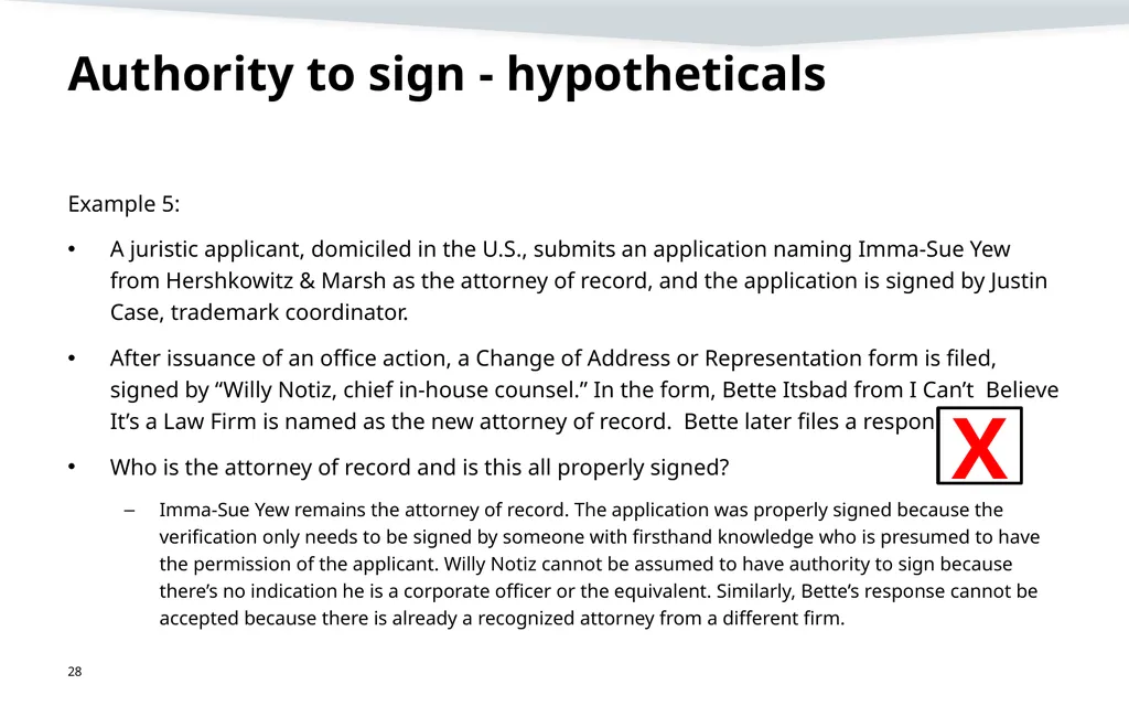 Representation, signatures, and ethical issues in - slide 28 of 42