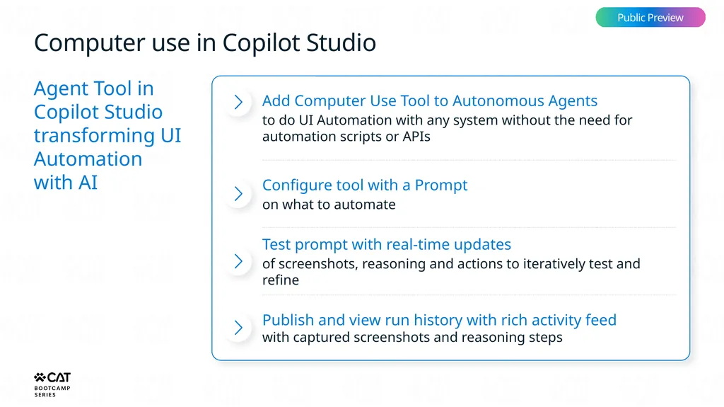 Tools overview Copilot Studio Architecture - slide 27 of 33