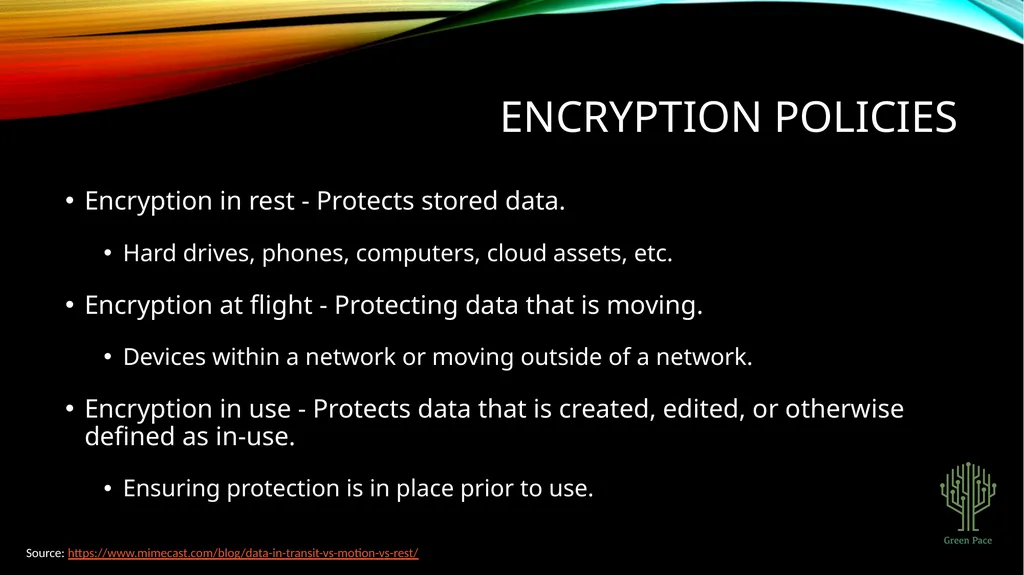 Green Pace Security Policy Presentation Developer: - slide 6 of 16