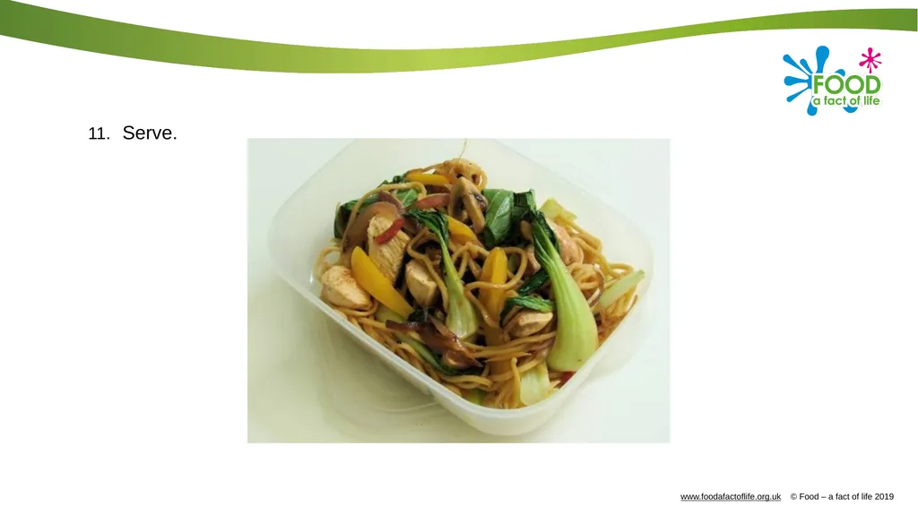 Sizzling stir-fry Complexity: medium-high 100g - slide 19 of 21