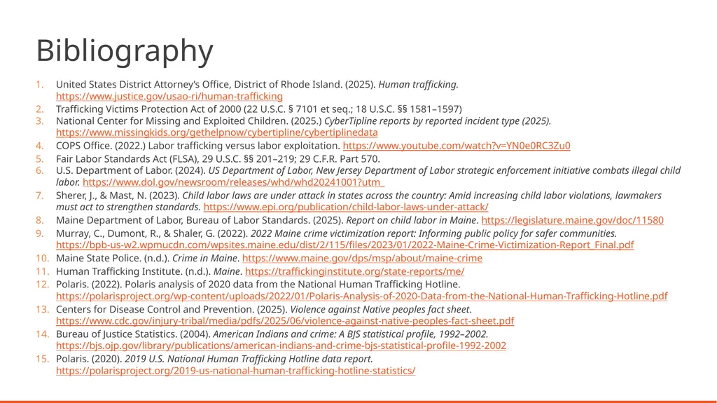 Human Trafficking Identification and Response in - slide 76 of 77