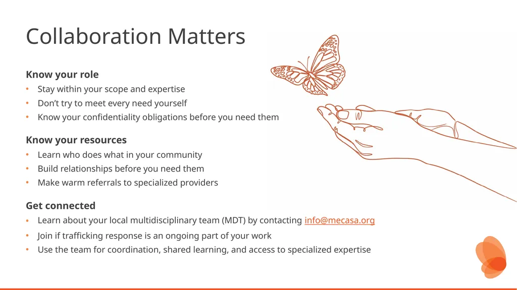 Human Trafficking Identification and Response in - slide 69 of 77