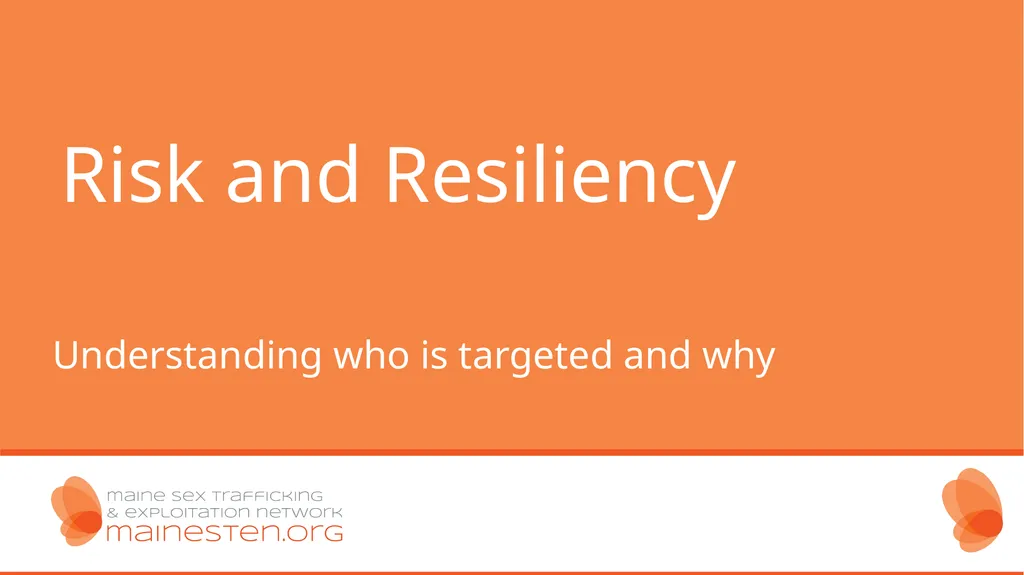Human Trafficking Identification and Response in - slide 40 of 77