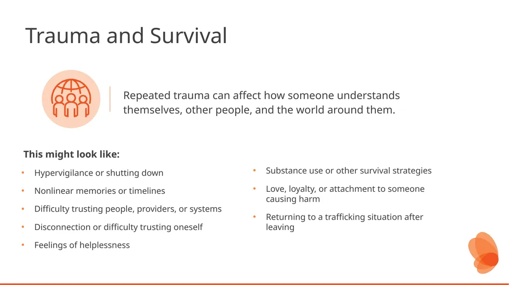 Human Trafficking Identification and Response in - slide 55 of 77