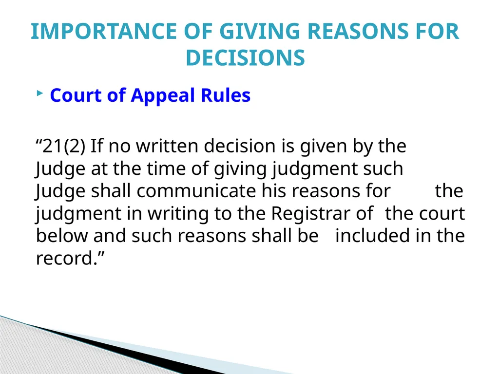 Judgment Writing Presentation By The Hon. Dame - slide 38 of 45