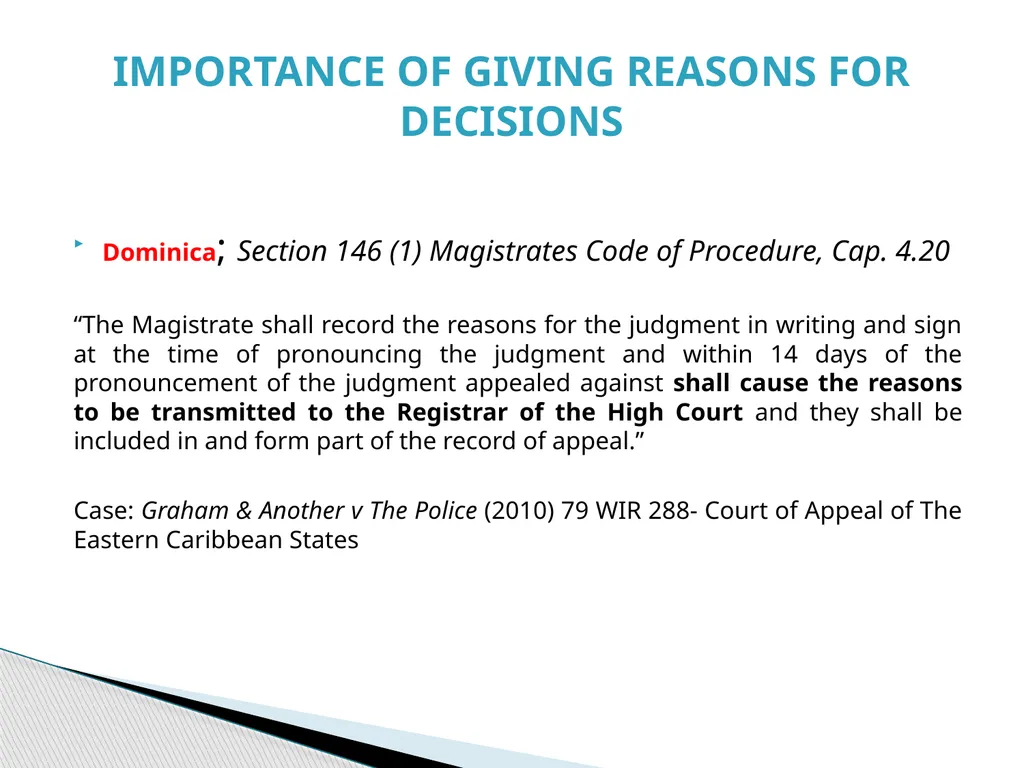 Judgment Writing Presentation By The Hon. Dame - slide 29 of 45