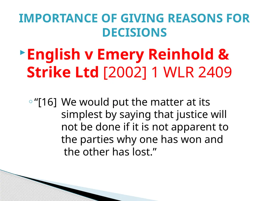 Judgment Writing Presentation By The Hon. Dame - slide 27 of 45