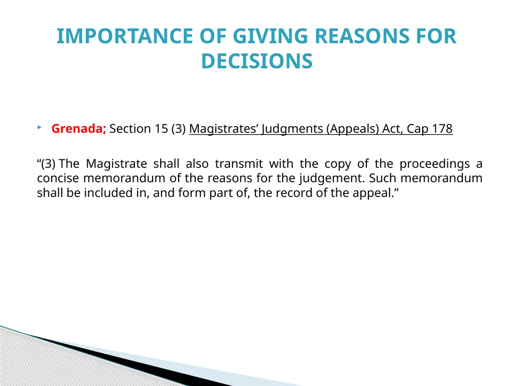 Judgment Writing Presentation By The Hon. Dame - slide 30 of 45