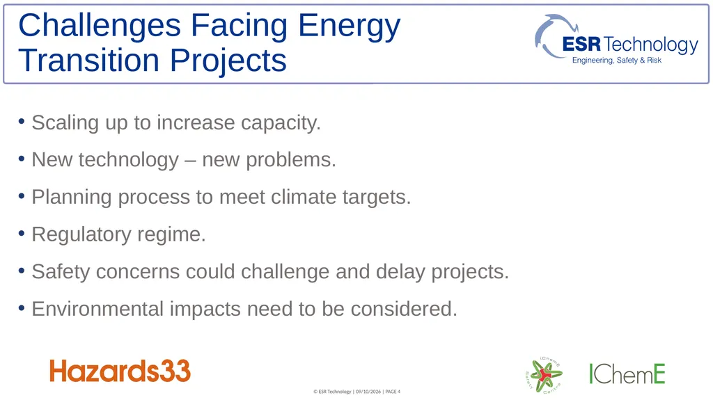 Assessment techniques for supporting ALARP - slide 4 of 19