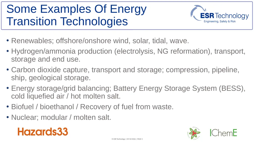 Assessment techniques for supporting ALARP - slide 3 of 19