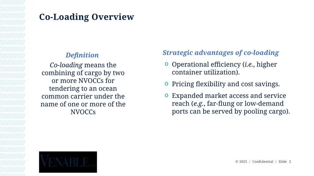 NCBFAA NVOCC Day 2025: Co-Loading – Key - slide 2 of 6
