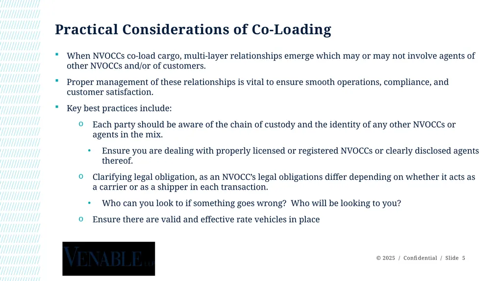 NCBFAA NVOCC Day 2025: Co-Loading – Key - slide 5 of 6
