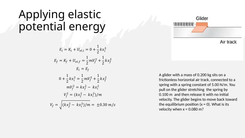 Potential Energy (Gravitational and Elastic) and - slide 11 of 15