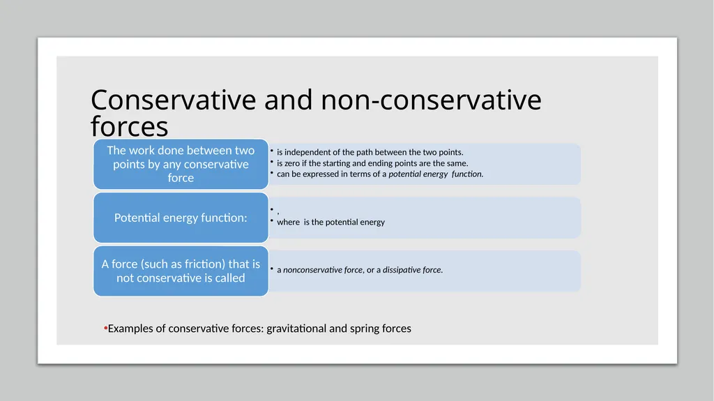 Potential Energy (Gravitational and Elastic) and - slide 2 of 15