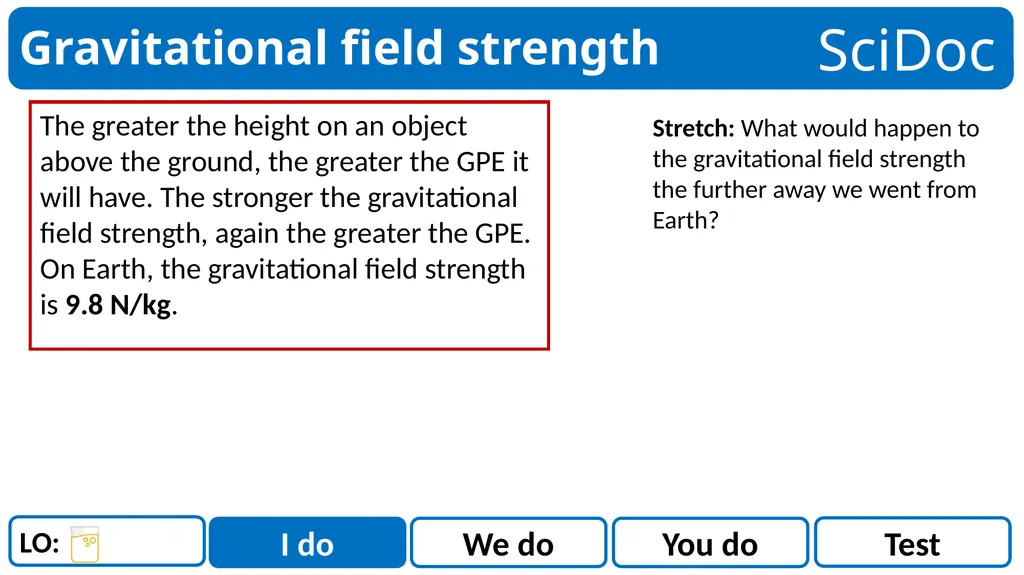 What type of objects store kinetic energy? A - slide 3 of 14