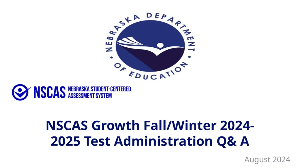NSCAS Growth Fall/Winter 2024-2025 Test - slide 1 of 12