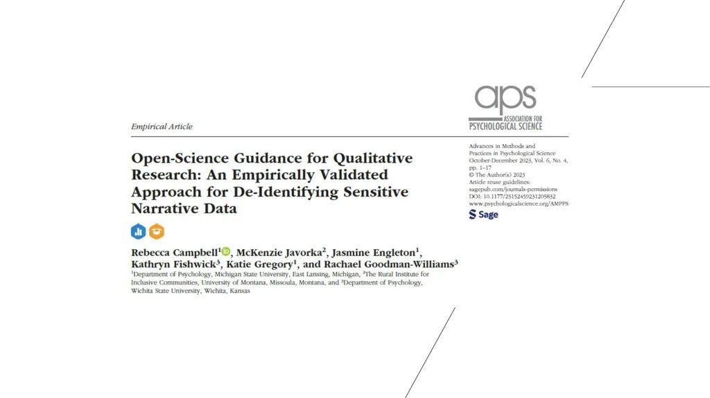 HARD TO SHARE DATA: SENSITIVE QUALITATIVE - slide 15 of 41