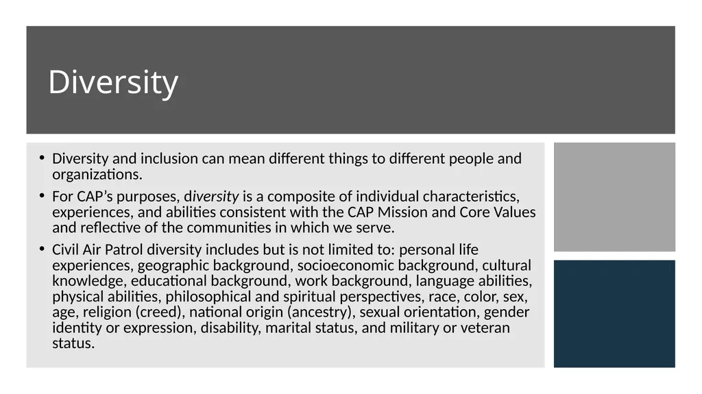 Diversity, Equal Opportunity, and - slide 7 of 27