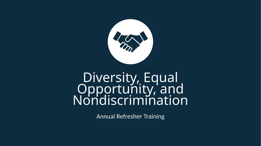 Diversity, Equal Opportunity, and - slide 1 of 27