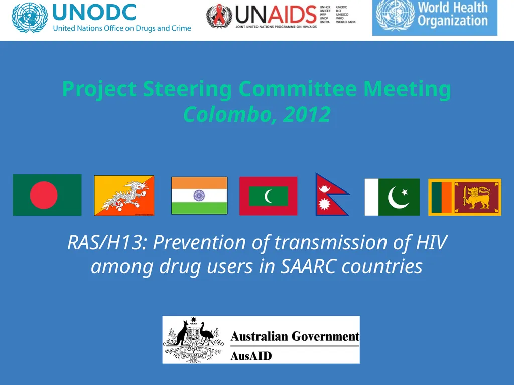 Project Steering Committee Meeting Colombo, 2012